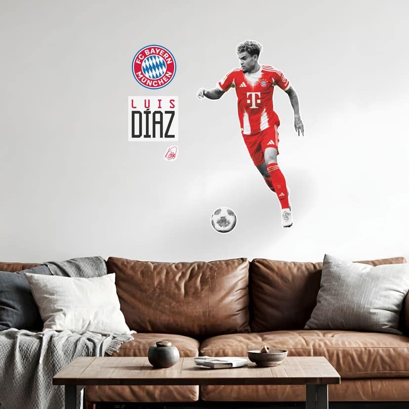 Naklejka na ścianę piłkarza FC Bayern Luisa Diaza 2025/26