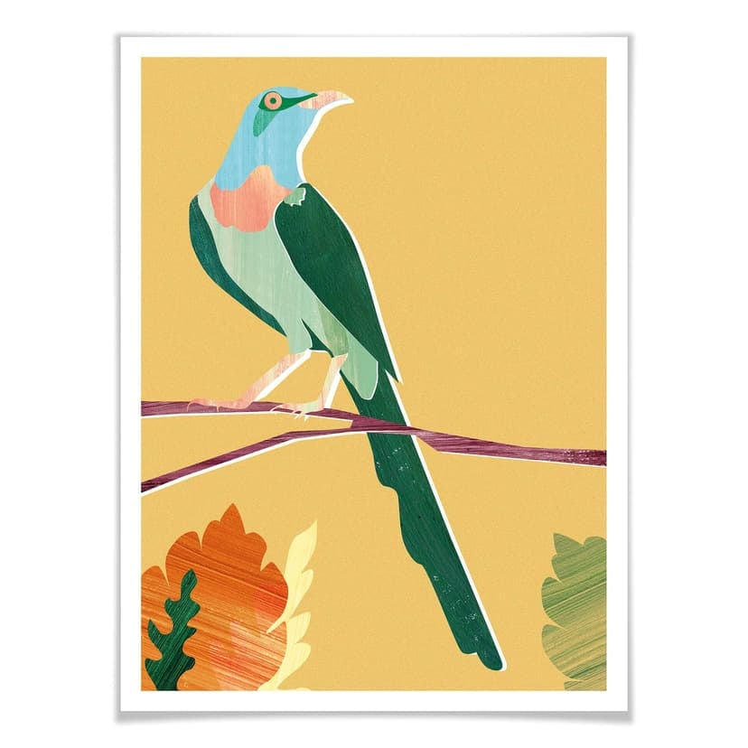 Plakat Goed Blauw - Tropikalny ptak