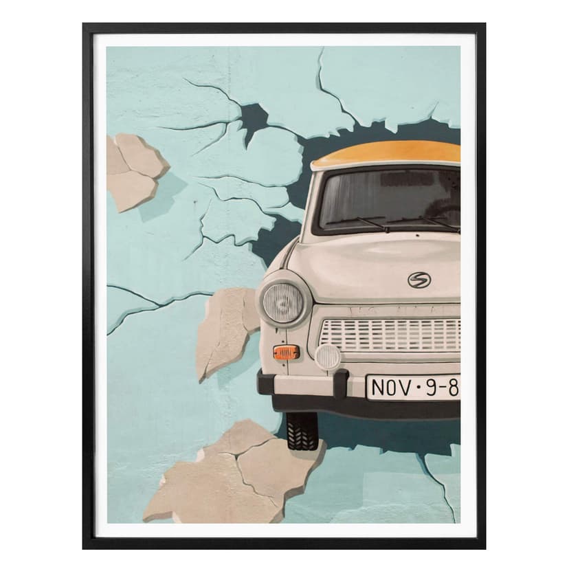 Plakat przez ścianę