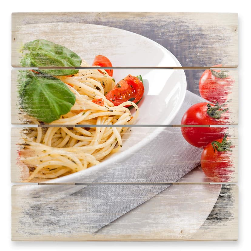 Obraz drewniany Pasta Italiana - 40x41,5 cm