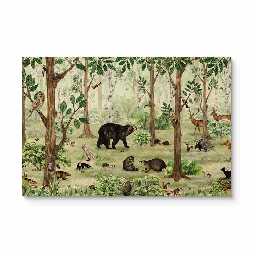 Plakat drewniany Kikki Belle - obraz do wyszukiwania lasu
