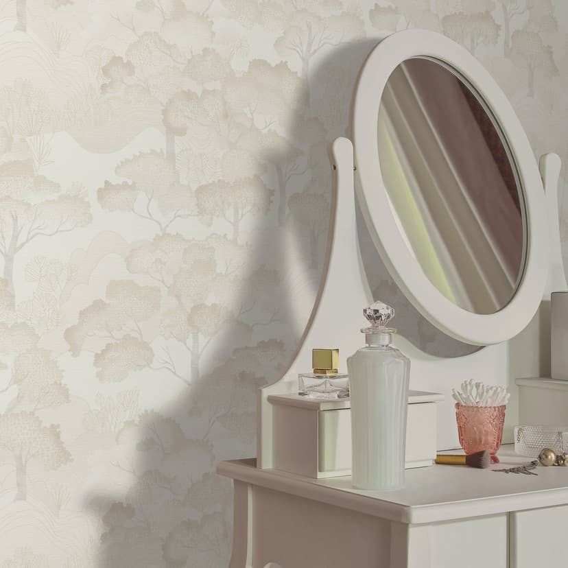 Tapeta flizelinowa GOLDEN GROVE Elle Decoration 4, kremowa