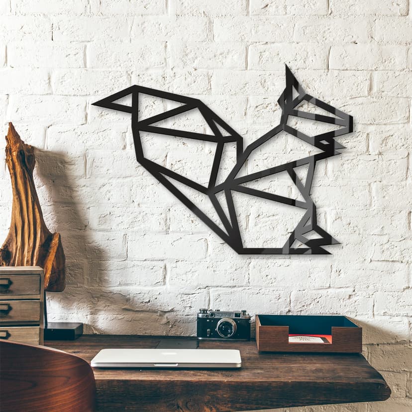 Dekoracja akrylowa Wiewiórka origami