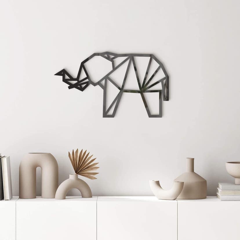 Akrylowa dekoracja Origami Elephant
