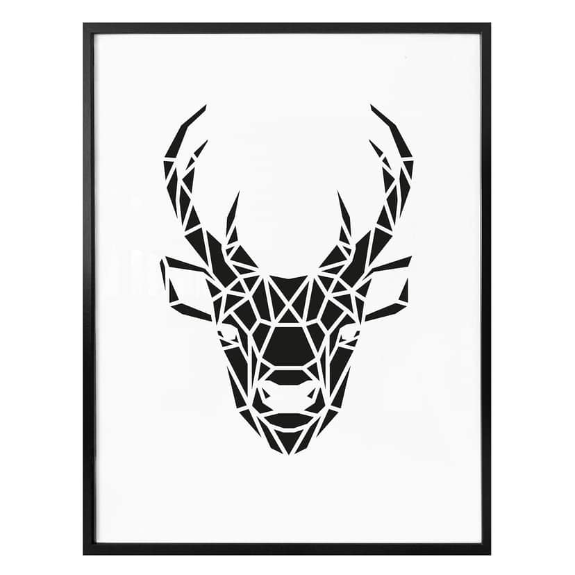 Plakat - Jeleń origami