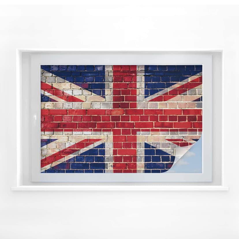 Folia ścienna Union Jack zapewniająca prywatność