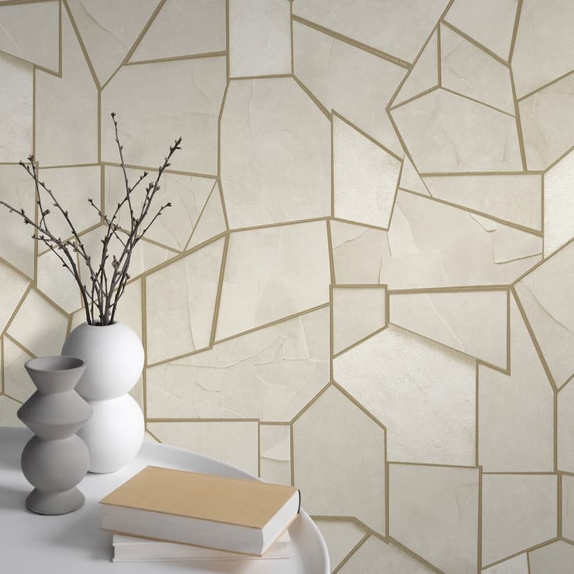 Tapeta flizelinowa MOSAIQUE Elle Decoration 4, beżowa