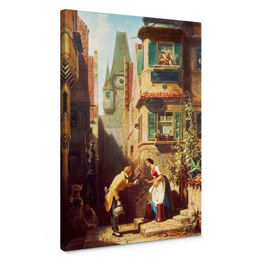 Obraz na płótnie Spitzweg - Wieczny oblubieniec