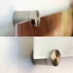 Klemmbefestigung für Glasbilder