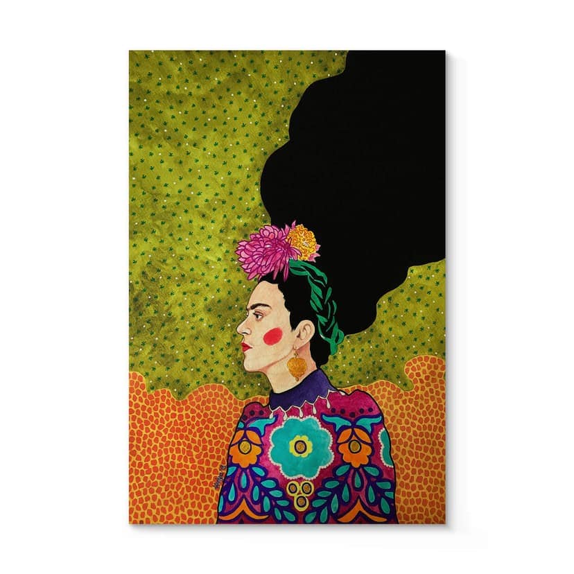Plakat drewniany Hülya - Frida w portrecie