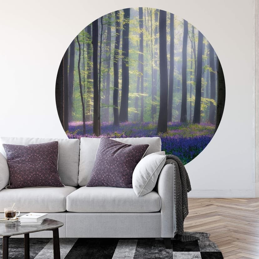 Fototapeta na ścianę Popan - Bellflowers - Round - tapeta flizelinowa/tapeta flizelinowa samoprzylep