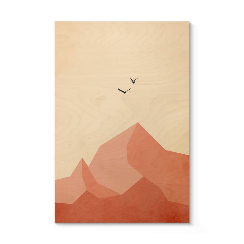 Plakat drewniany Kubistika - Zugspitze