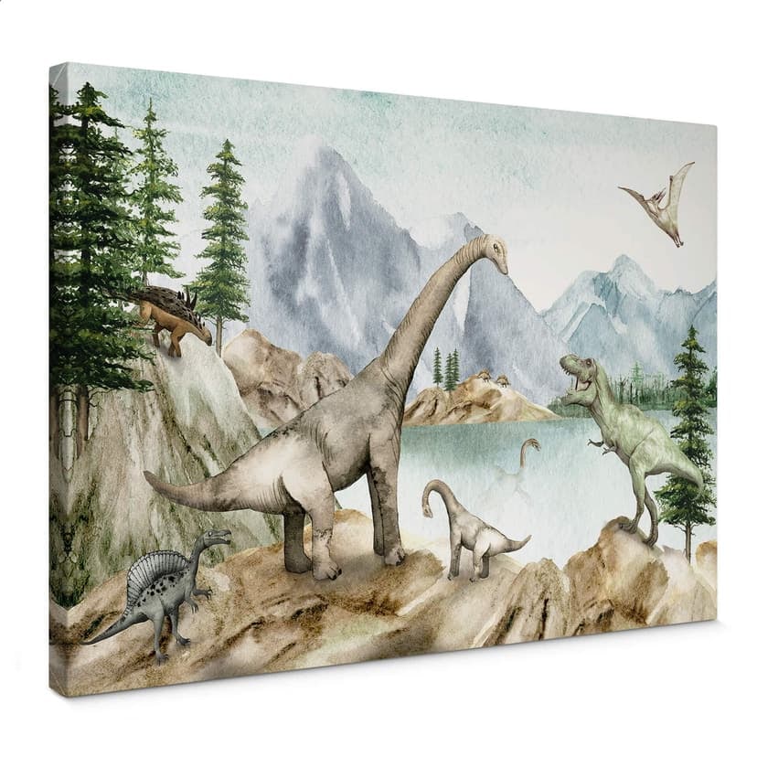 Obraz na płótnie Kikki Belle - Świat dinozaurów