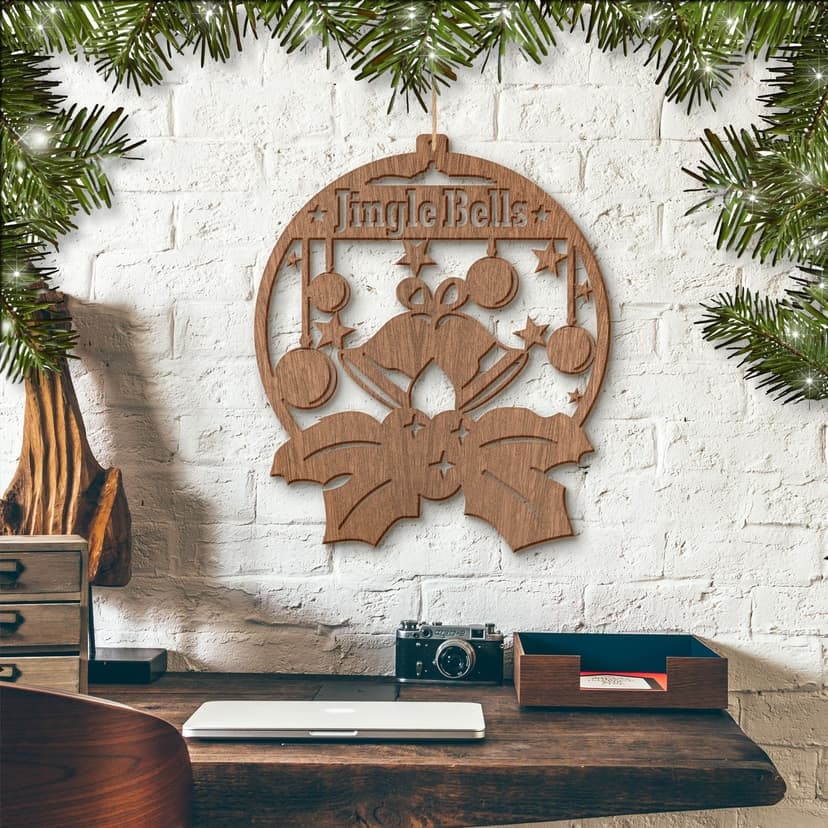 Sztuka z drewna mahoniowego - Jingle Bells