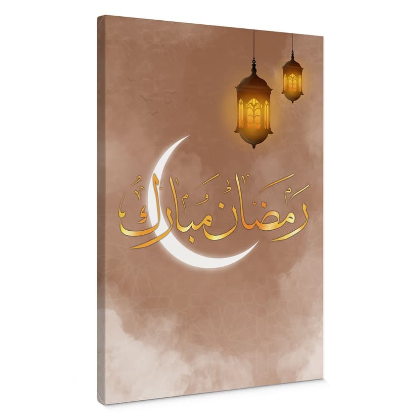 Obraz na płótnie Ramadan Mubarak z lampionami