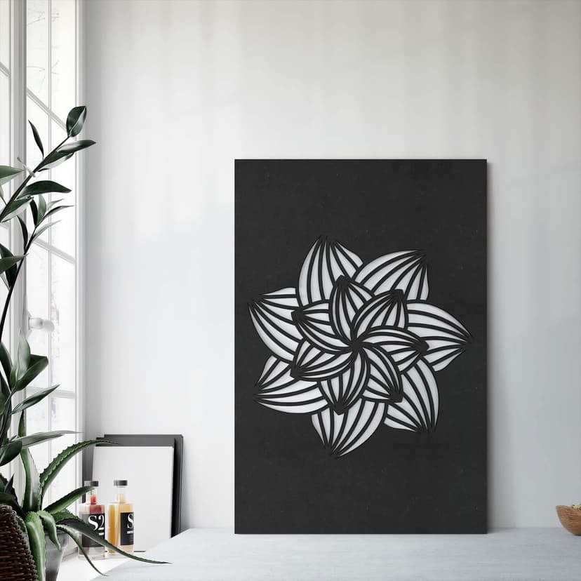 MDF - Dekoracja drewniana kwiat mandala