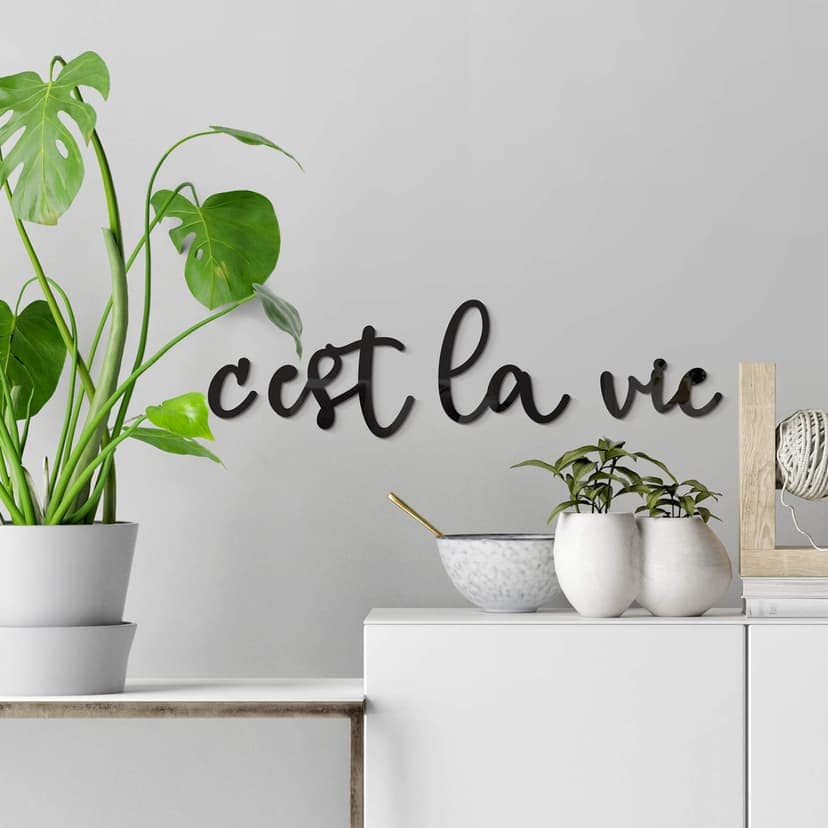 Litery akrylowe C'est la vie