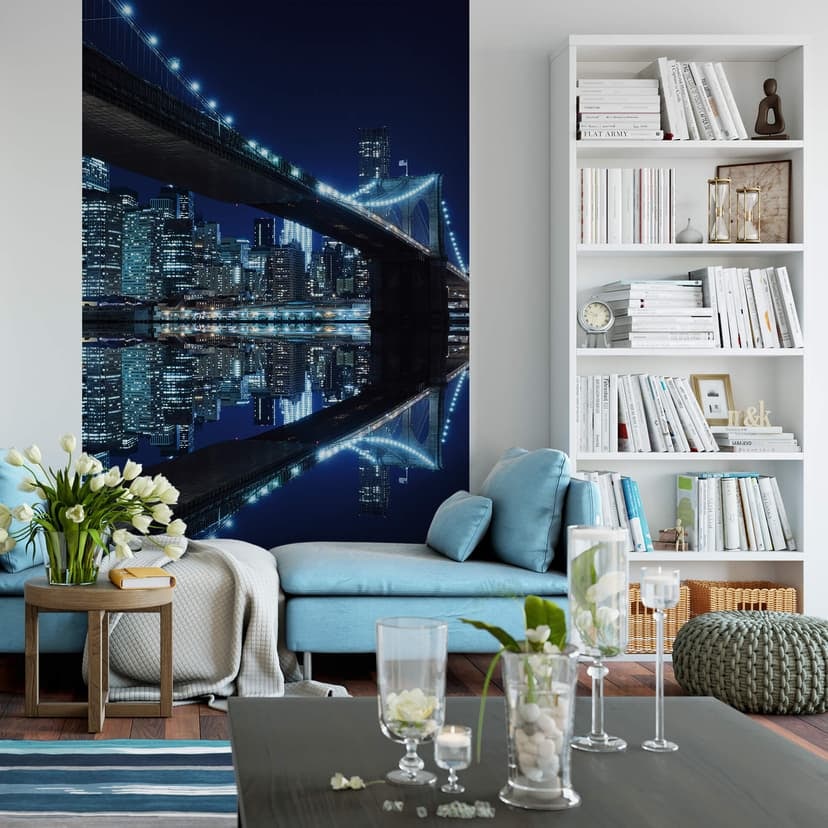 Fototapeta Brooklyn Bridge nocą