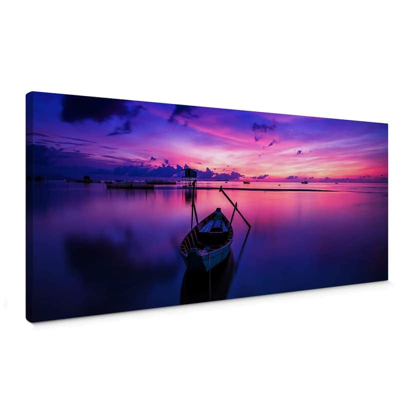 Canvas Pink Sunrise - Panorama