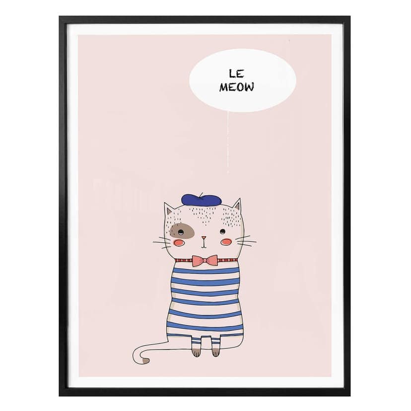 Plakat Kubistika - Le Meow