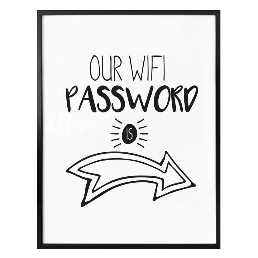 Plakat Nasze hasło Wifi