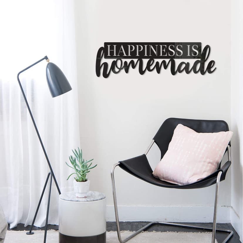 Litery akrylowe Happiness is homemade