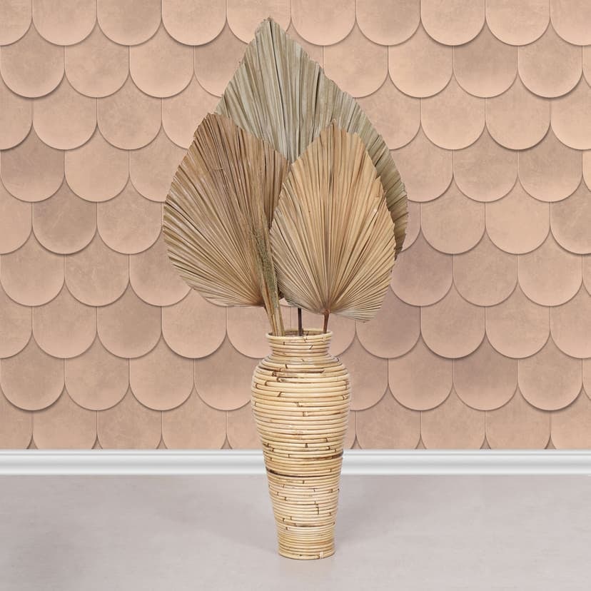 Tapeta z włókniny w kolorze pomarańczowym o wyglądzie 3D w stylu vintage o geometrycznym wyglądzie