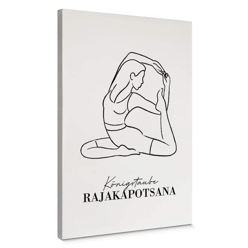 Obraz na płótnie Yoga - King Dove - Line Art