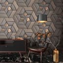 Fototapeta z efektem 3D nowoczesny design włóknina szary 