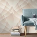 tapeta 3D, geometryczna tapeta Fashion for Walls 4 by Guido Maria Kretschmer beżowa