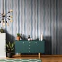 Tapeta z włókniny Stripes Stripes Modern, Kids matowa w kolorze niebieskim