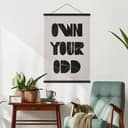Obraz tkaniny Own your odd
