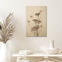 Plakat drewniany dzikie trawy