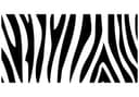 Dekoracja okienna zebra