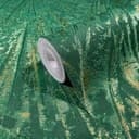 Tapeta z włókniny o połysku i wyglądzie wachlarza, zielona, złota tekstura