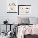 Plakat w kolorze miedzianym - Prada Marfa