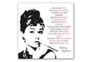 Wandbild Audrey - quadratisch