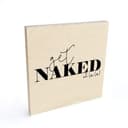 Plakat drewniany Get naked