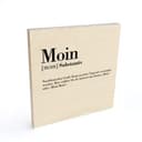 Plakat drewniany gramatyka Moin