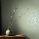 Tapeta z włókniny Ornament Floral Nature w kolorze zielonym