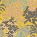 Tapeta dżungla żółta, czarna - tapeta z włókniny liście rośliny nowoczesny design tapety