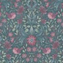 Floral green pink - tapeta flizelinowa Country House A.S. Création - matowa i lekko teksturowana