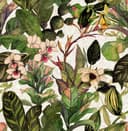 Fototapeta z motywem roślin tropikalnych z kaktusami i orchideami 2,7 x 2,65 m