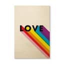 Plakat drewniany LGBTQIA+ Miłość Tęcza
