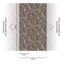 Fototapeta z efektem 3D nowoczesny design włóknina szary 