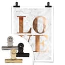 Plakat o wyglądzie miedzi - Love 01