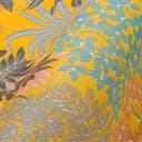 Tapeta dżungla żółta, czarna - tapeta z włókniny liście rośliny nowoczesny design tapety