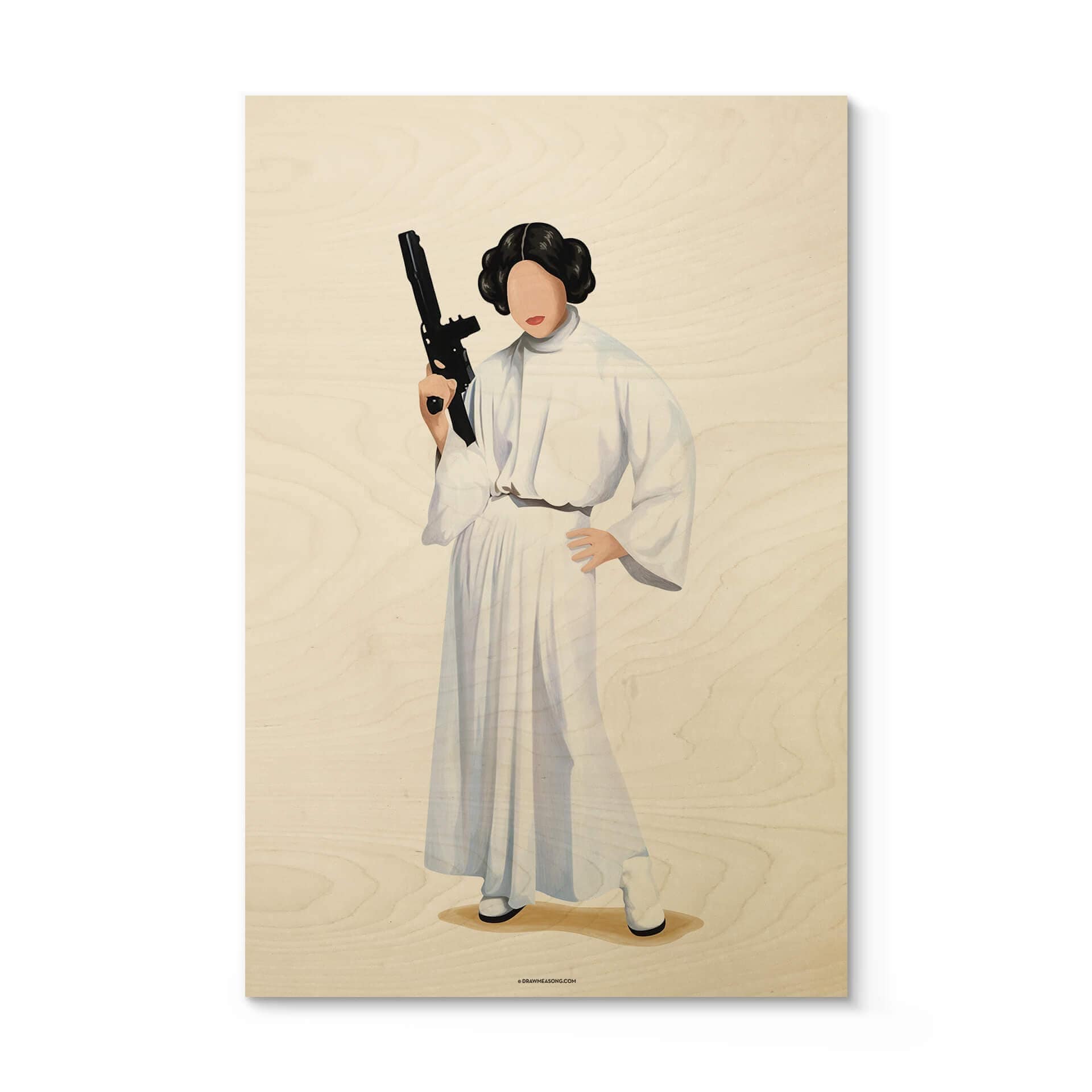 Plakat drewniany Tohmé - Leia