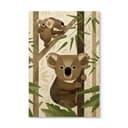 Plakat drewniany brązowy - Koala