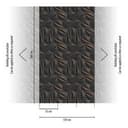 Fototapeta z efektem 3d z włókniny czarny miedziany wzór nowoczesna fototapeta z włókniny 2,80 x 1,59 m